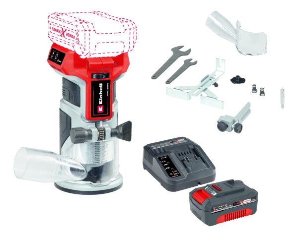 Einhell Fresadora De Mano Router Tp-et 18 Li Bl Kit 4.0ah