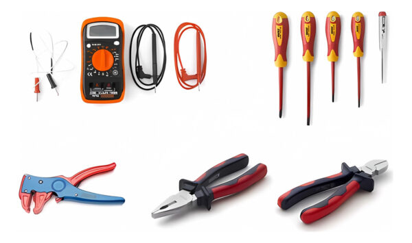 Combo Electricista Multimetro Alicate Destornillador Pinza T