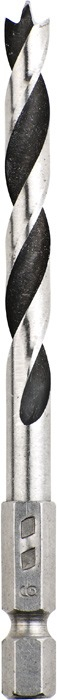 Broca Espiral Madera 6mm Encastre Hexagonal Kwb 1/4 - 65x6mm