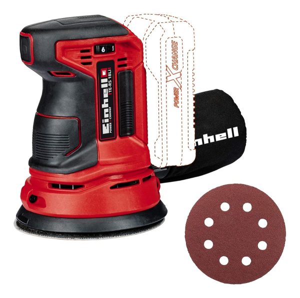 Lijadora Roto Orbital 125mm Inalambrica Einhell Bateria 4ah - Imagen 3