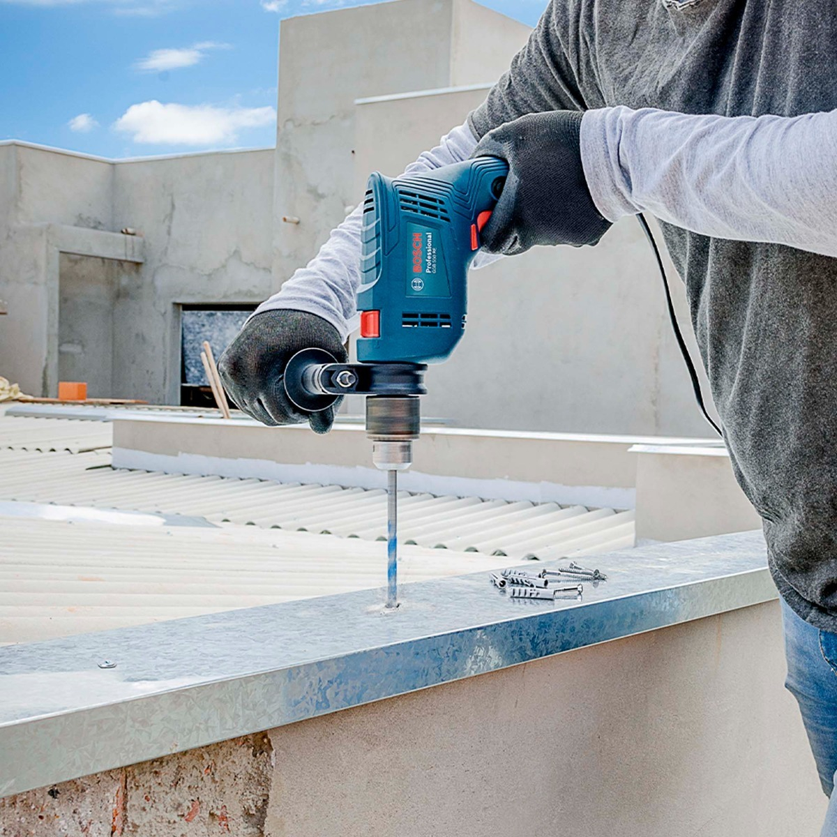 Taladro Bosch Percutor Gsb 550 Re 550w 220v 3100 Rpm Trader - Imagen 4