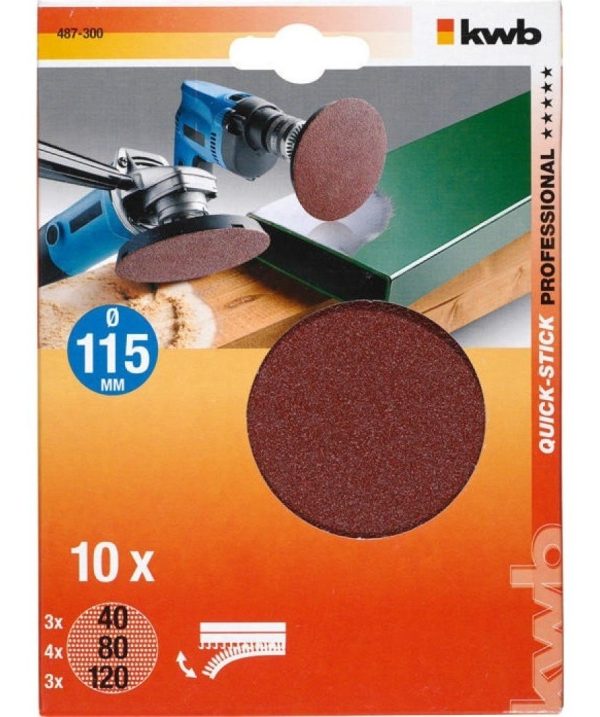 Disco C/abrojo Para Amoladora 115mm + Lijas 40/80/120gr - Imagen 2