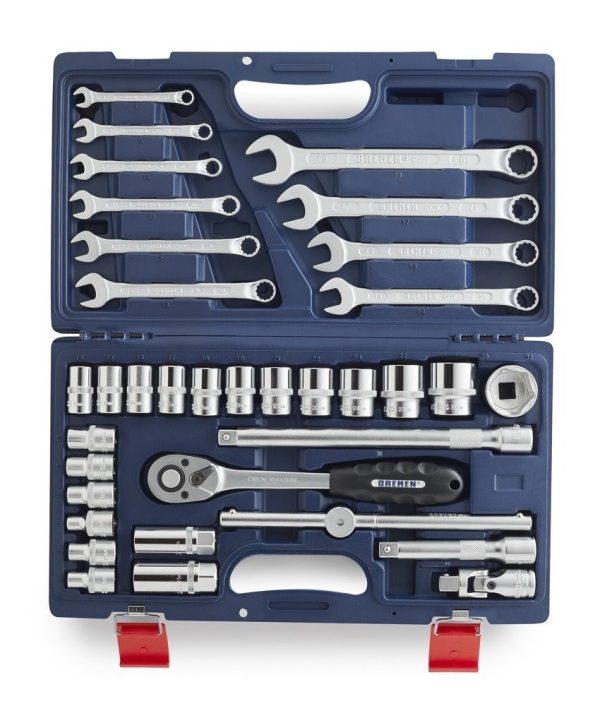 Set Herramientas Llaves Tubos Combinadas 35 Pzs Bremen