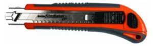 Cutter Plastico Retractil 18mm Gladiator Ctp-818 Trader