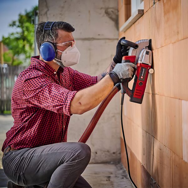 Acanaladora Muros Pared Electr Einhell Te-ma 1500 125mm 1500w Con Bolso - Imagen 4