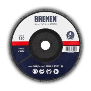 Disco Flap 7 Para Acero Grano 120 Bremen 1 Unidad Zirconio