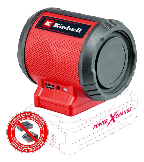 Parlante Inalambrico Einhell Tc-sr 18 Li Bt Kit 4.0ah 50hs - Imagen 4