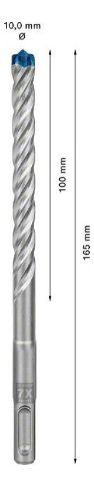 Mecha Sds Plus Bosch 7x Expert 10x165mm - Imagen 2