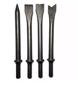 Set De 4 Puntas Cinceles Para Martillo Demoledor Neumático E