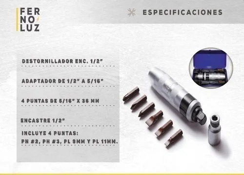 Kit Destornillador De Impacto 4 Puntas Bremen 4255 Pro - Imagen 6