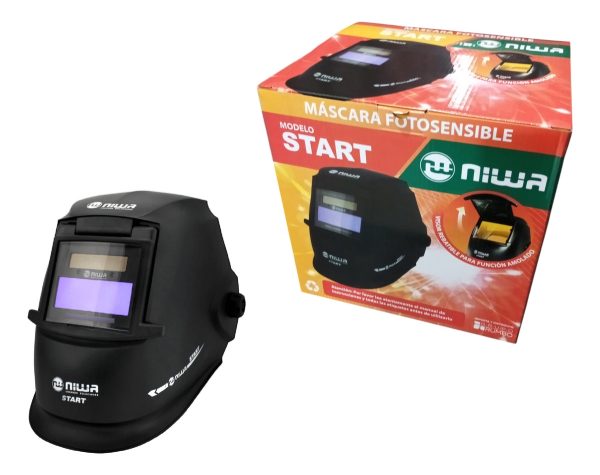 Máscara Fotosensible Niwa Start Visor Rebatible Carga Solar - Imagen 3