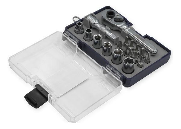 Caja Set Juego Boca Llave Tubo Crique Kit Torx Ph 1/4 Bremen - Imagen 3
