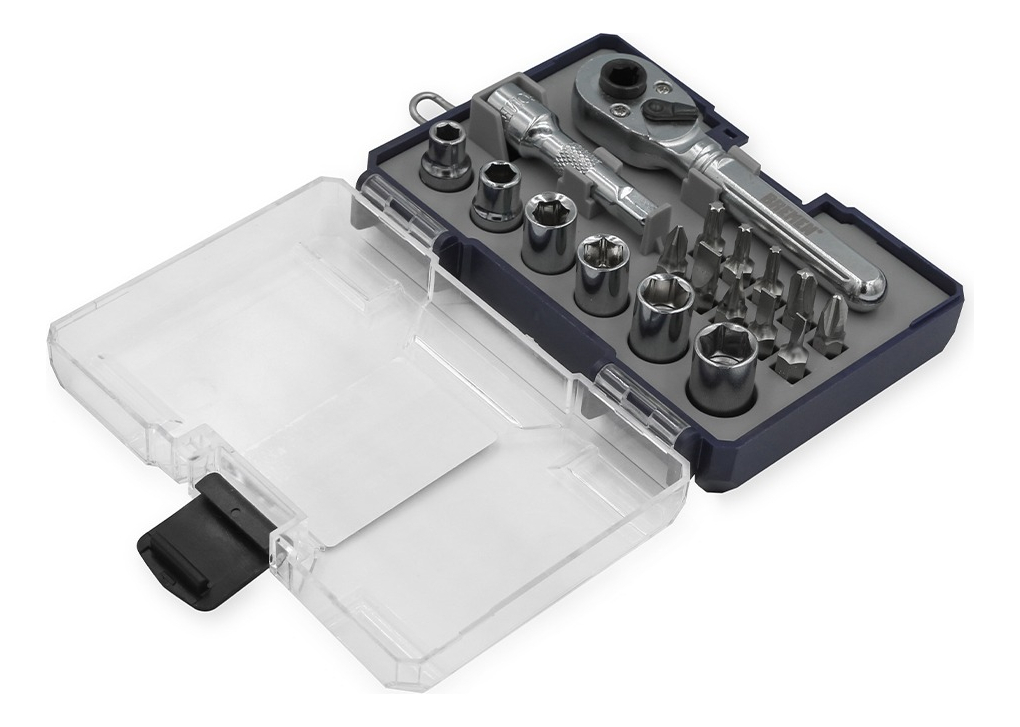 Caja Set Juego Boca Llave Tubo Crique Kit Torx Ph 1/4 Bremen - Imagen 3