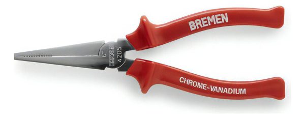 Pinza Punta Chata Recta Aislada 1000 Volts 150mm Bremen 4205 - Imagen 3