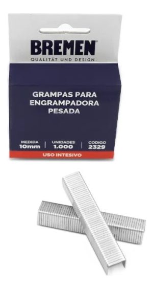 Grapa Grampa Engrampadora Triple Bremen 10mmx1000u Trader