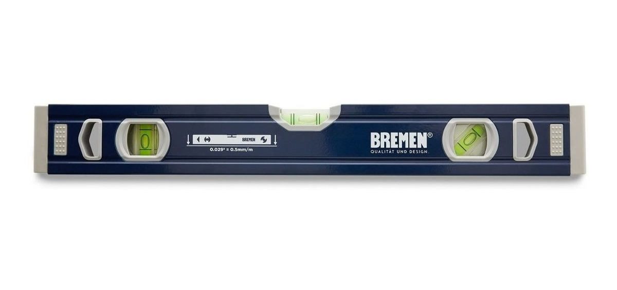 Nivel Aluminio Profesional 3 Gotas 400mm Bremen