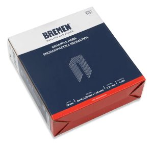 Grampas Para Engrampadora Neumatica 22mm 5000u Bremen 7971