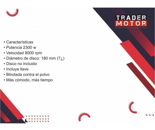 Amoladora Angular 7'' 180mm 2300w Einhell Te-ag 180dp Trader - Imagen 2