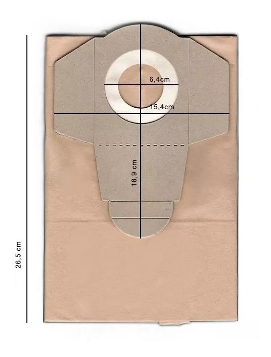 Bolsas Papel Aspiradora X 5 Unidades Th Y Te Vc 1820 Einhell - Imagen 2