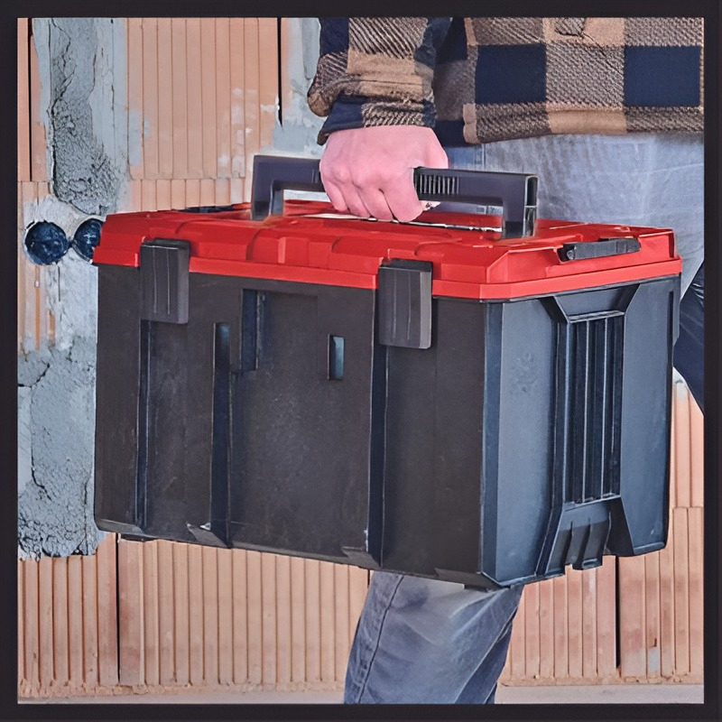 Maletin Caja Herramientas Apilable 90kg 28x41x25 Cm Einhell - Imagen 4