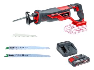 Sierra Sable Inalambrica 18v Einhell Kit 2 Hojas Madera Verd
