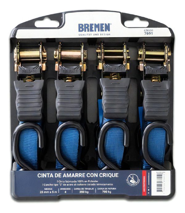 Criquet Tensor Suncho Cinta Amarre Carga 700k Bremen 7691 X4
