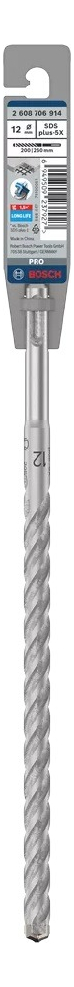 Mecha Sds Plus Bosch 4 Filos 12x260mm Profesional