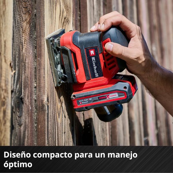 Lijadora Orbital De Palma 18v Einhell 18/113 3x Li Kit 2.5ah - Imagen 9