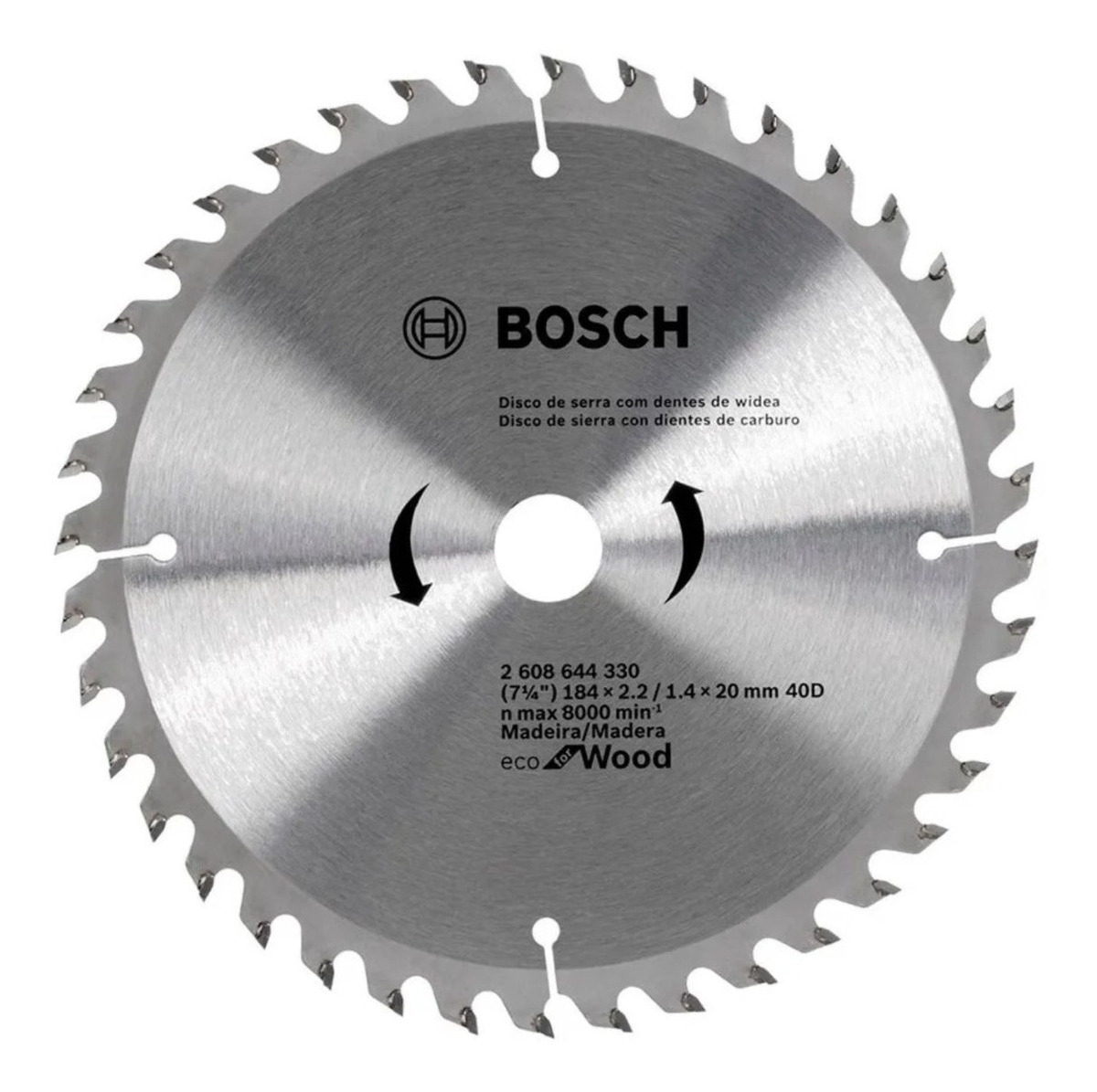 Disco De Sierra Circular Bosch Eco 184mm 40 Dientes Madera - Imagen 5