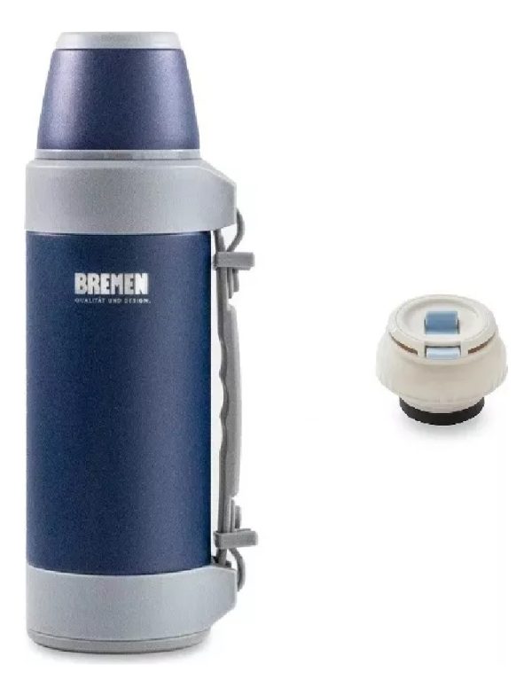 Termo Botella Térmica Bremen 1,2l Acero Inox 48h 7133 +tapon