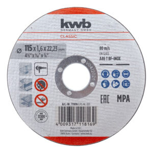 Disco De Corte Acero 115mm Kwb 1.6mm Amoladora Por Unidad