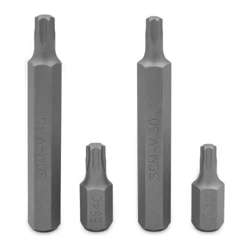 Juego Puntas Torx Larga Y Corta 4 Pzs T30 Y T40 Bremen 6771 - Imagen 2