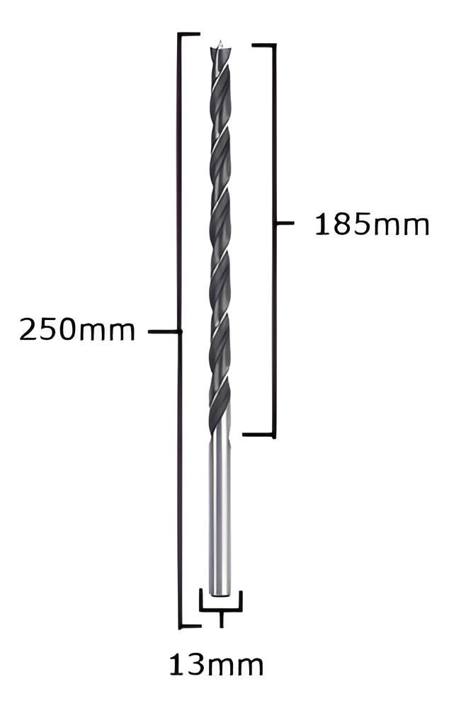 Mecha Larga Para Madera Espiral 20x250 Mm 25cm Kwb Trader