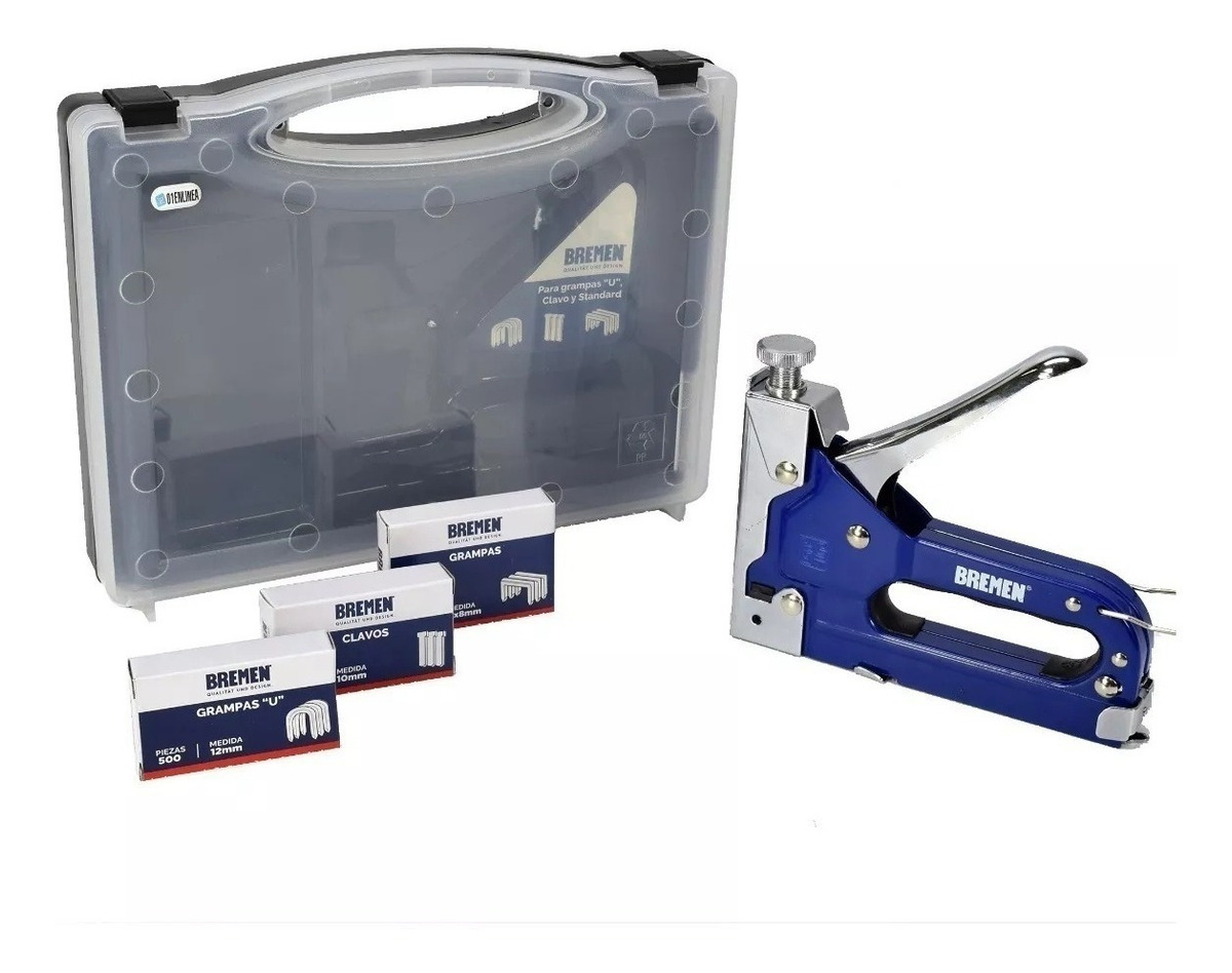 Engrampadora Clavadora 3 En 1 Metalica Bremen Valija 6661 Tr