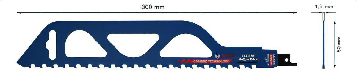 Segueta Para Sierra Sable Bosch S1243hm Expert Ladrillo 300m - Imagen 3