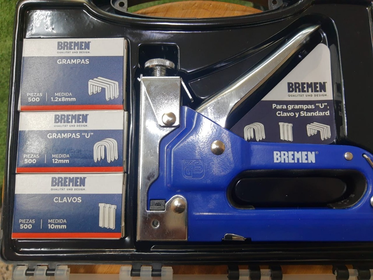 Engrampadora Clavadora 3 En 1 Metalica Bremen Valija 6661 Tr - Imagen 5