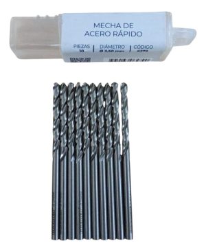 Mechas Acero Rapido Hss Bremen 3.5mm Blister 10 Unidades Tr