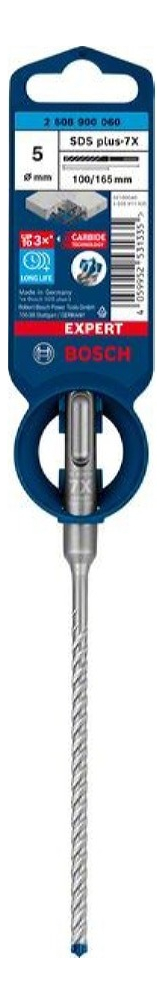 Mecha Sds Plus Bosch 7x Expert 5x165mm