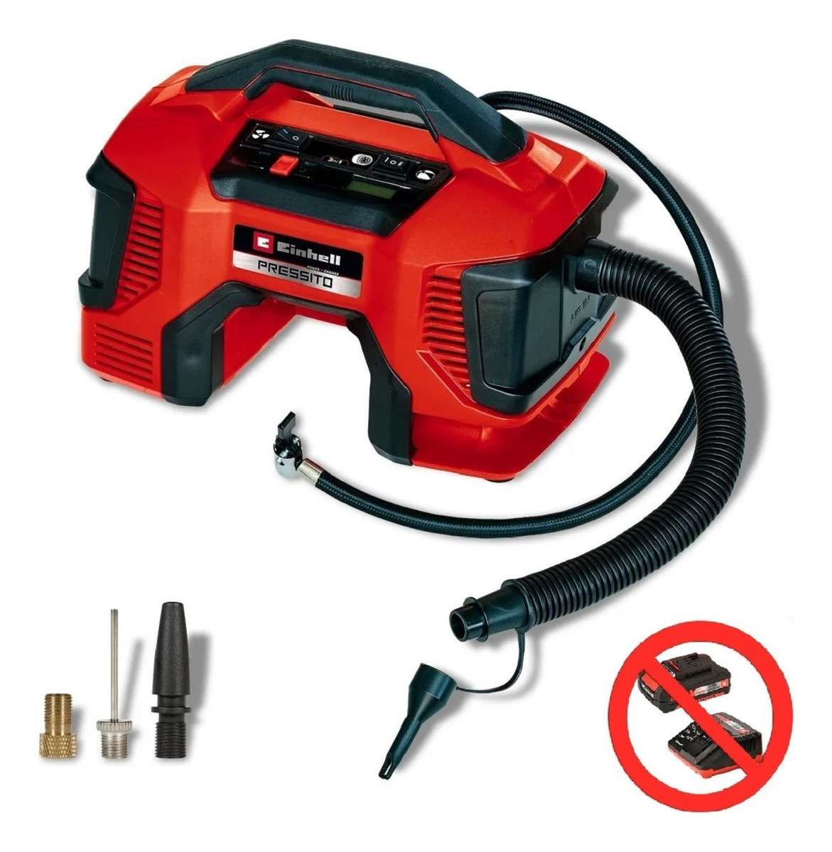 Mini Compresor Inalambrico 18 Einhell Pressito 18/21 Solo - Imagen 2