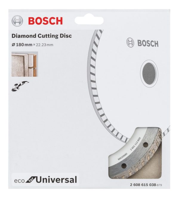 Disco Diamantado Turbo Eco Universal Bosch 180x22,23 Mm - Imagen 2
