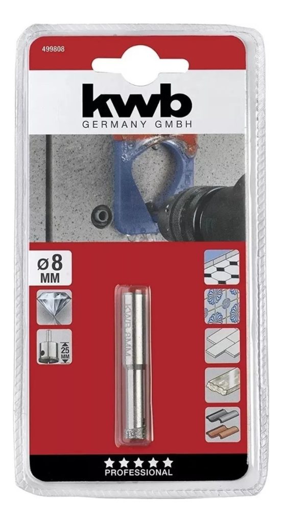 Broca Diamantada 8mm Porcelanato Kwb 49499808 Trader