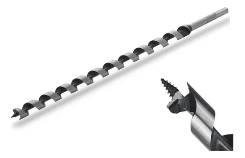 Mecha Helicoidal Extra Larga Para Madera 18x460mm Kwb Trader - Imagen 2