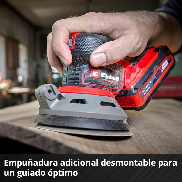 Lijadora Excentrica Belcro 125mm + Bat 4ah Einhell Pro - Imagen 7