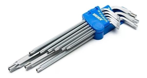 Juego Llaves Torx Largas Bremen(R) 4159 9 Pz T10 A T50 - Imagen 2
