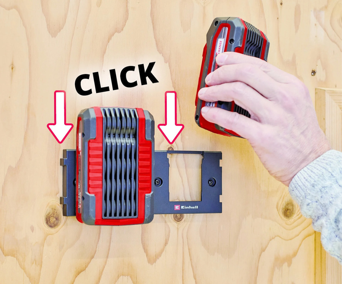 Soporte De Pared Para Batería Einhell Power X Change - Imagen 6