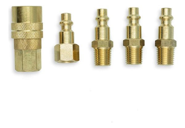 Set Juego Acople Rapido Neumatica Bronce X5 Pcz Bremen 7937 - Imagen 5