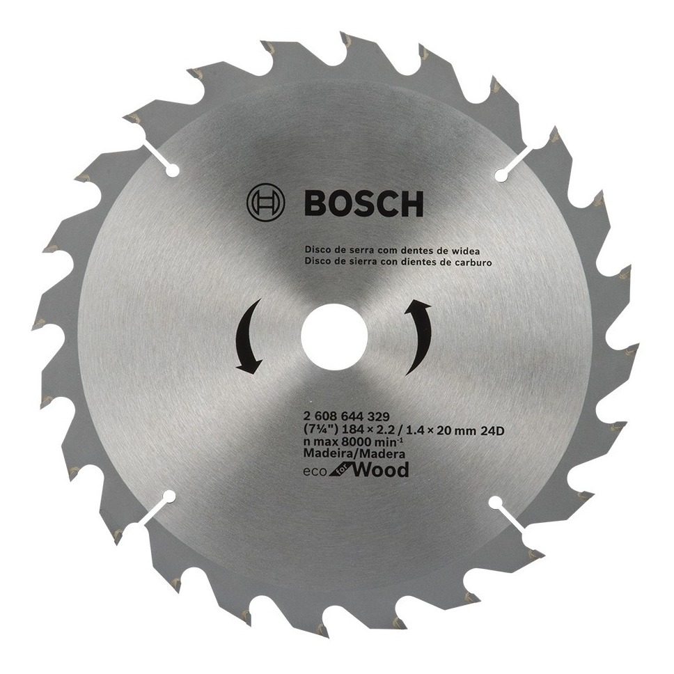Disco De Sierra Circular Bosch Eco 184mm 24 Dientes Madera - Imagen 5