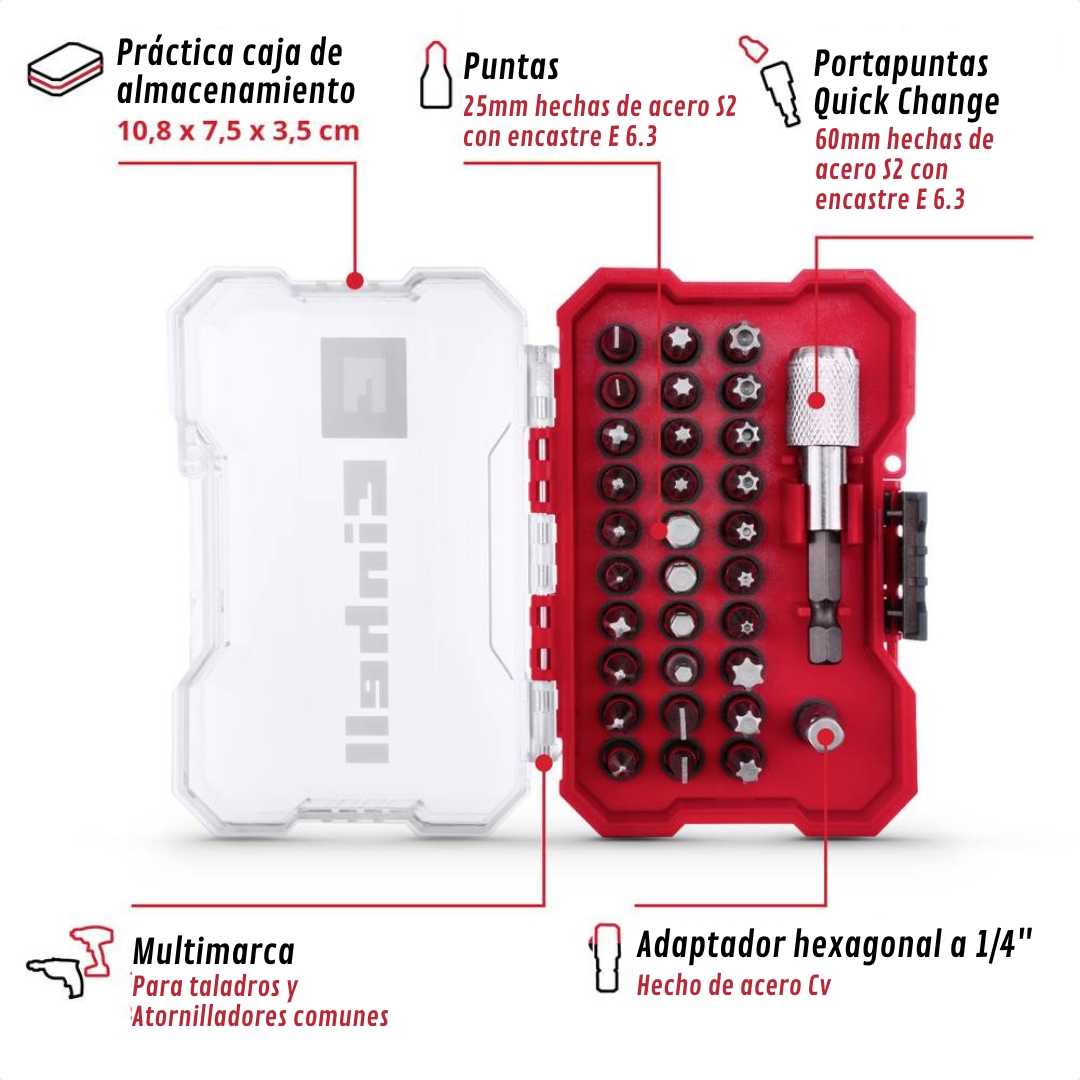 Taladro Atornillador Inalambrico Einhell 18v Bateria Kit Tr - Imagen 3