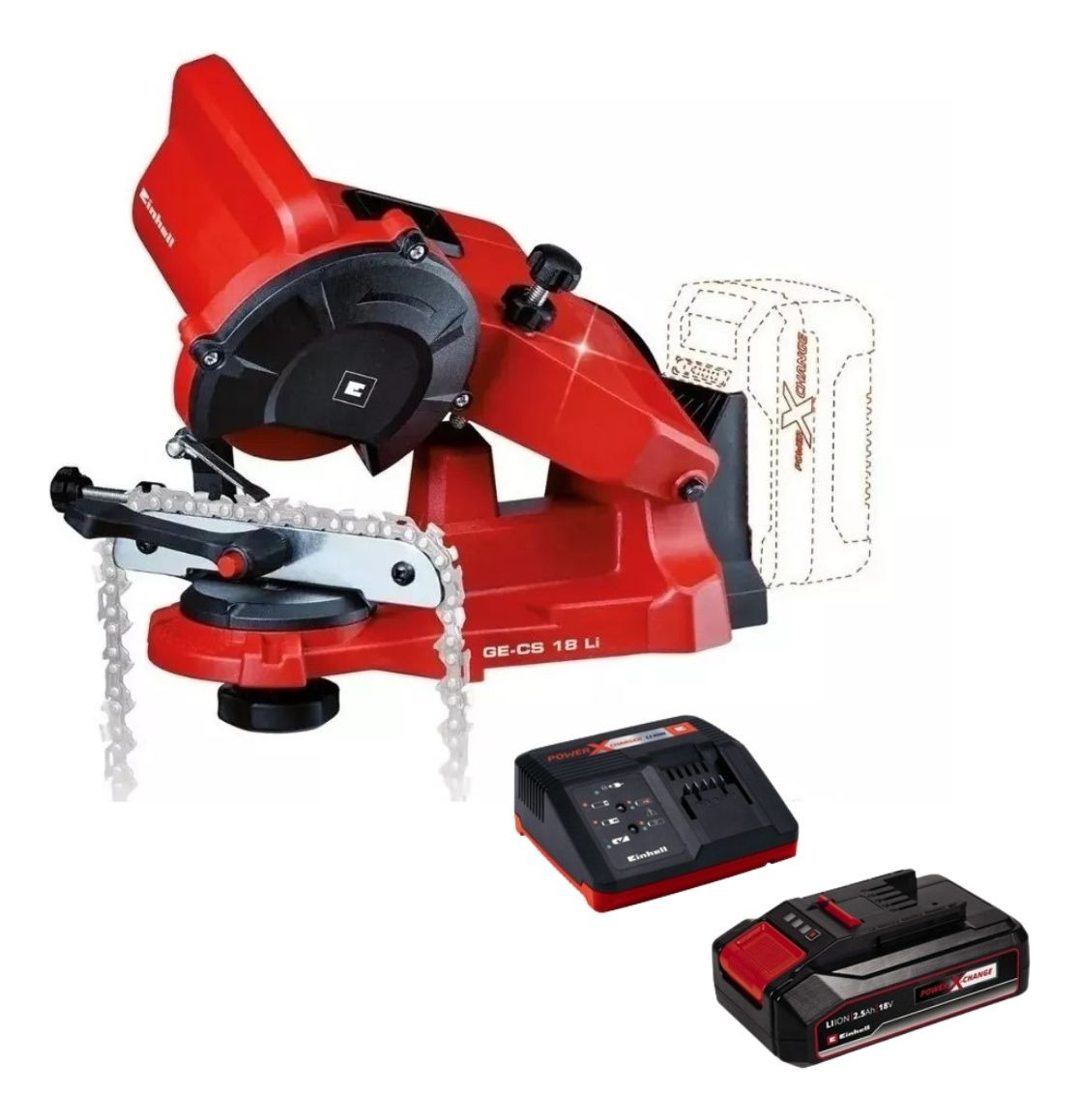 Afilador De Cadena Motosierra Inalambrico + Carg Bateria 18v
