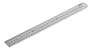 Regla Pie Metalico 30cm Acero Inoxidable Bremen 7109